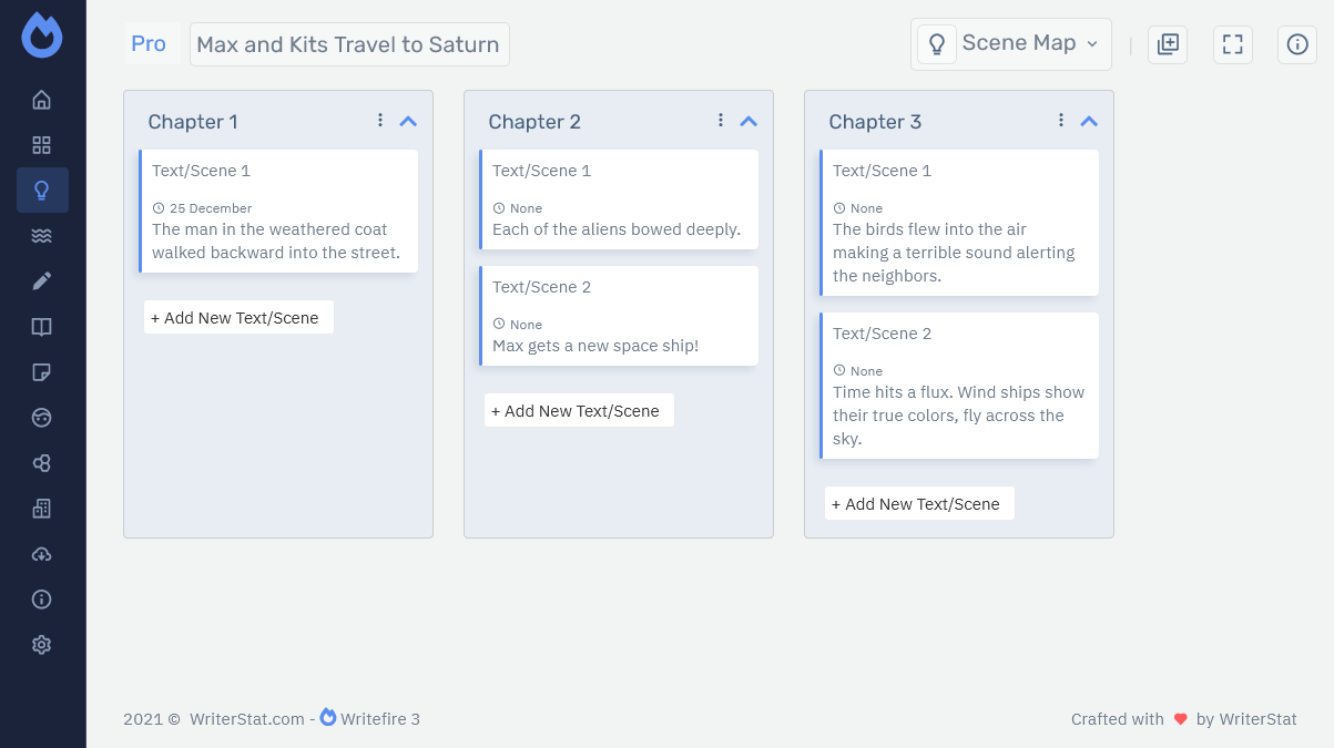 Storyfyre Pro Scene Map